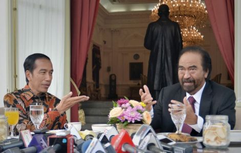 Bertemu Surya Paloh di Istana Bahas Soal Reshuffle? Ini Penjelasan Jokowi   
